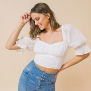 White Crop Top